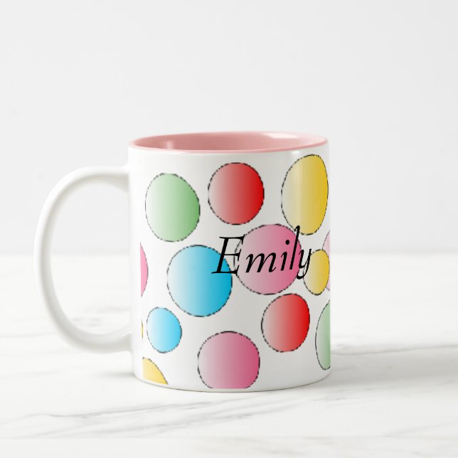 Cute Spots Mug -customise (Left)