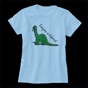 Cute Spotted Brontosaurus Dinosaur T-Shirt