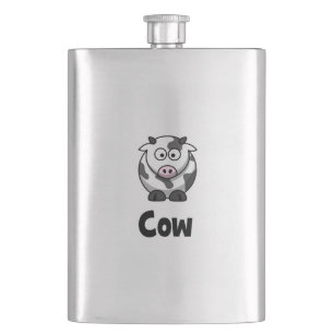 Cute Spotted Cow Hip Flask