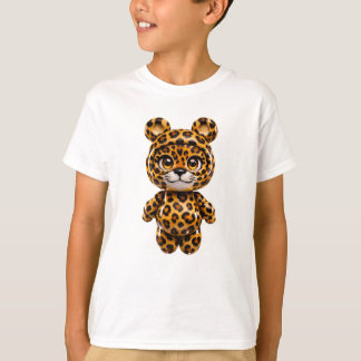 Cute Spotted Leopard Kawaii Safari Shirt Kids