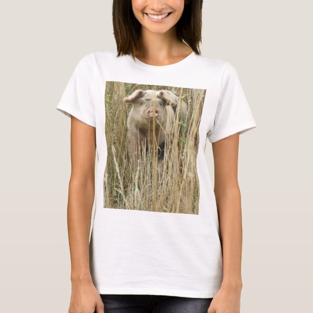 Cute Spotty Pig T Shirt (Front)