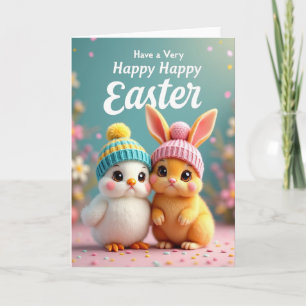 Cute Spring Animals Greeting Card