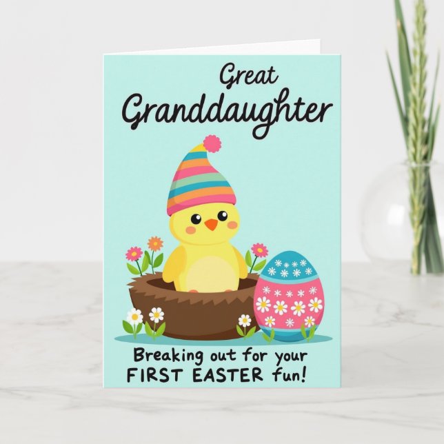 Cute Spring Avian Nest Card (Front)