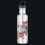 Cute Spring Bluebird & Cherry Blossom Watercolor A 710 Ml Water Bottle<br><div class="desc">Bring the fresh feeling of Spring into your home with this charming Bluebird artwork. The design features a sweet, round bird sitting amongst vibrant pink cherry blossoms (Sakura). With its soft colors and whimsical style, this is the perfect design for nursery decor, Easter greeting cards, or a thoughtful Mother's Day...</div>
