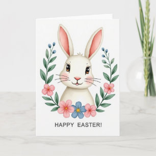 Cute Spring Bunny Greeting Card
