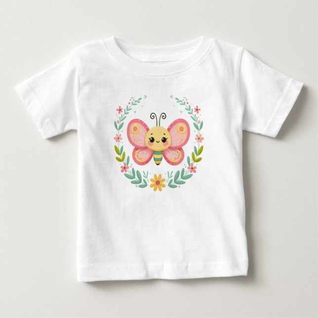 Cute, spring/butterfly  baby T-Shirt (Front)
