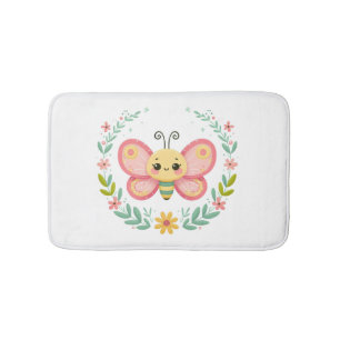 Cute, spring/butterfly bath mat
