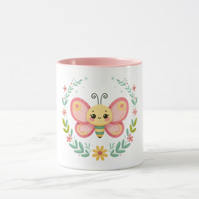 Cute, spring/butterfly  mug (Center)