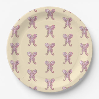 Cute Spring Butterfly Paper Plate