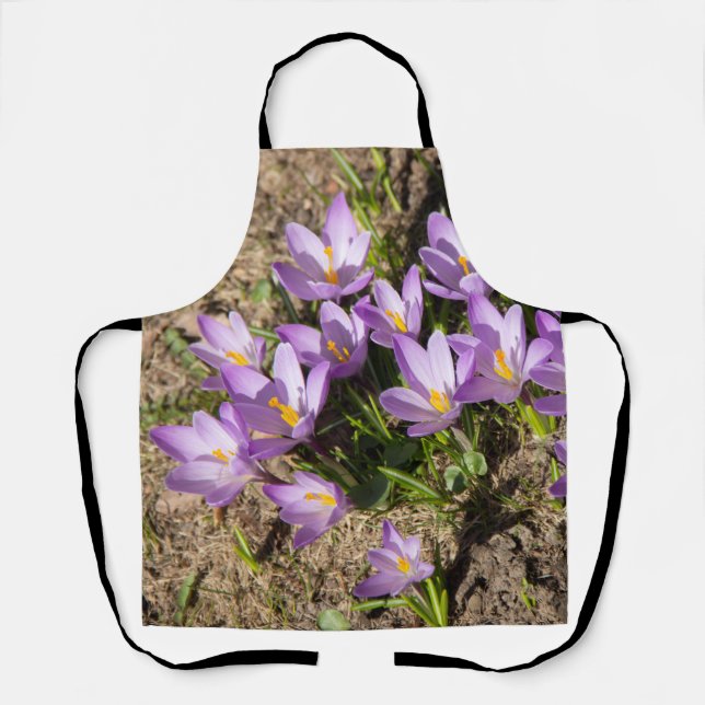 Cute spring crocuses apron (Front)