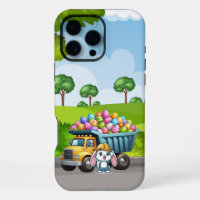 Cute spring/Easter bunny dump truck