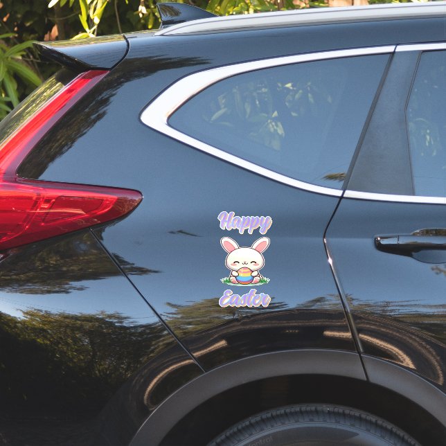 Cute spring/Easter bunny with egg (Car Side)
