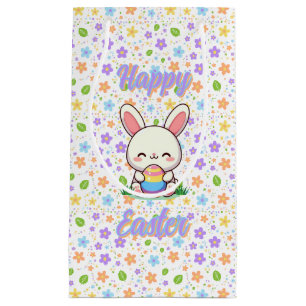 Cute spring/Easter bunny with egg Small Gift Bag