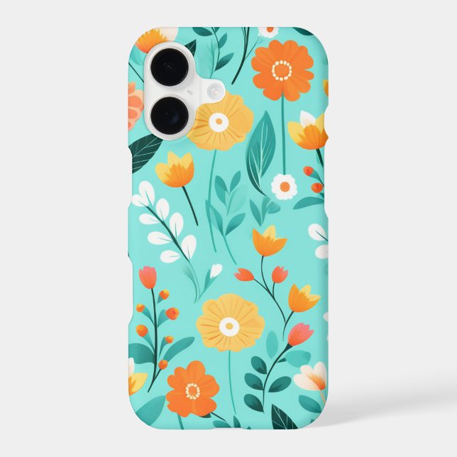 Cute Spring Floral Colourful Wildflower Pattern  (Back)