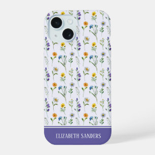 Cute Spring Floral Pattern for her iPhone 15 Case