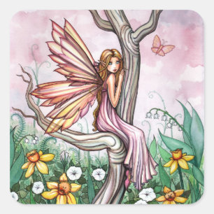 Cute Spring Flower Fairy Stickers