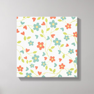 Cute Spring Flowers Canvas Print
