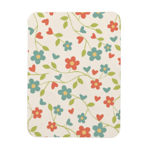 Cute Spring Flowers Magnet