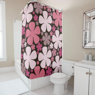 Cute spring flowers patterns shower curtain