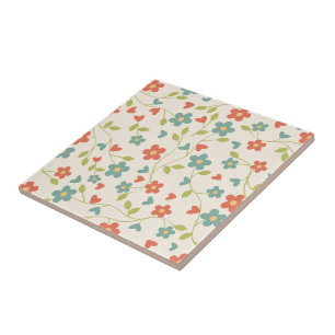 Cute Spring Flowers - Tile