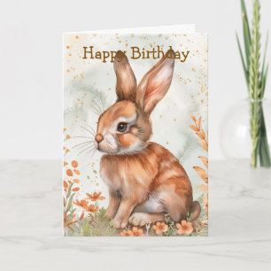 Cute Spring Rabbit Card