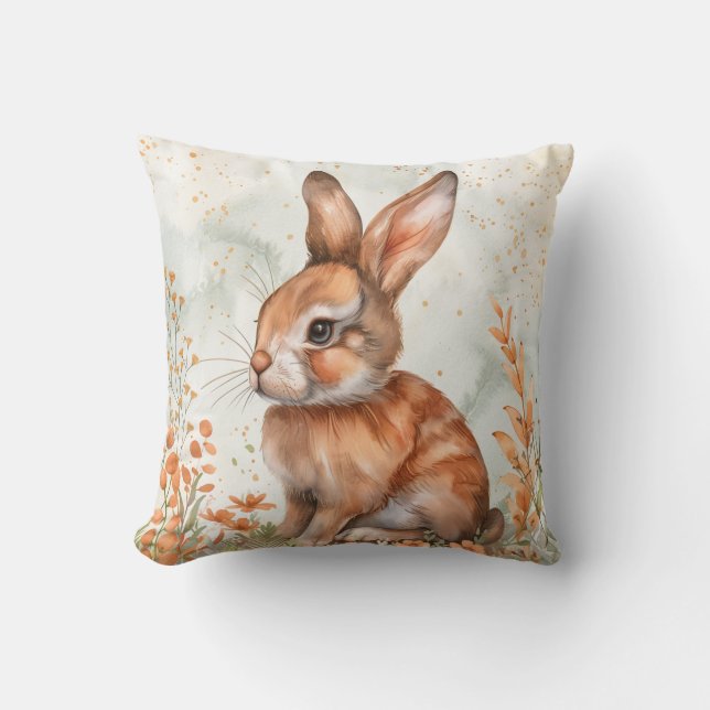 Cute Spring Rabbit Cushion (Front)