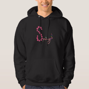 Cute Spring Season Pink Cherry Blossom Butterfly Hoodie