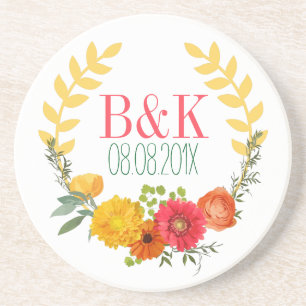 Cute Spring Watercolors Spring Flowers Coaster