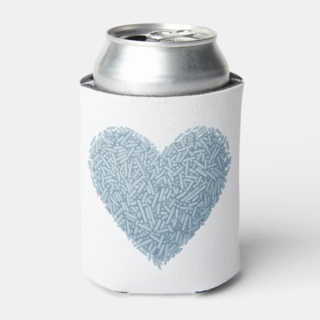 Cute Sprinkle Heart | Baby Sprinkle Can Cooler (Can Front)