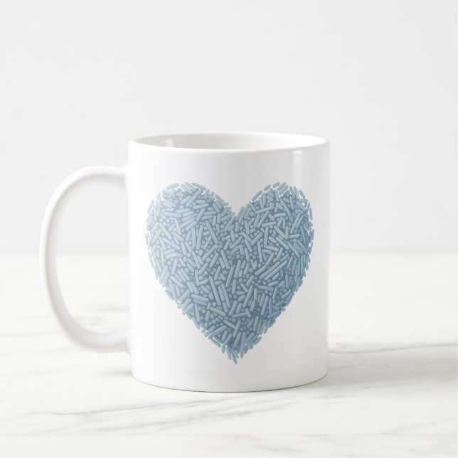 Cute Sprinkle Heart | Baby Sprinkle Coffee Mug (Left)