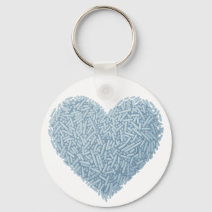 Cute Sprinkle Heart Baby Sprinkle Key Ring