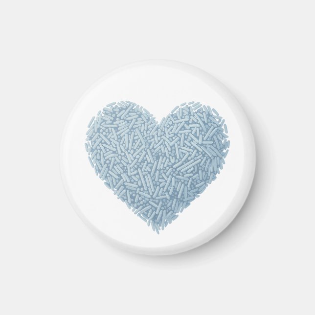 Cute Sprinkle Heart | Baby Sprinkle Magnet (Front)