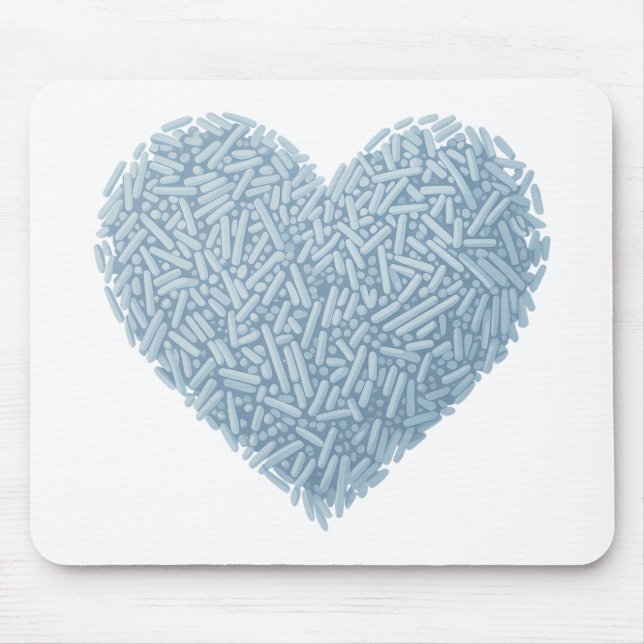 Cute Sprinkle Heart | Baby Sprinkle Mouse Pad (Front)