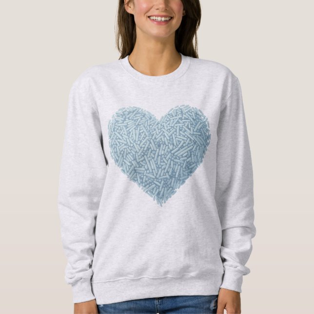 Cute Sprinkle Heart | Baby Sprinkle Sweatshirt (Front)