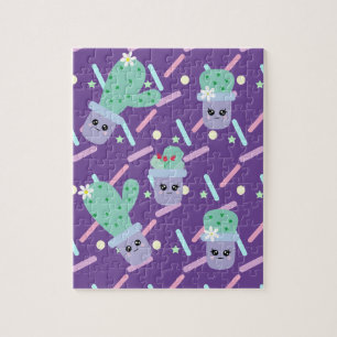 Cute Sprinkles and Cactus Fun Kids Jigsaw Puzzle