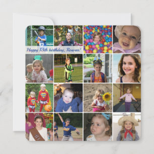 Cute square custom photo card - you create it!