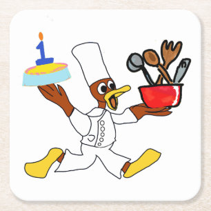 Cute Square Paper Coaster