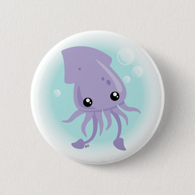 Cute Squid Button (Front)