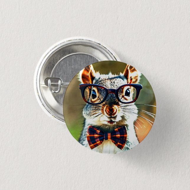 Cute Squirrel 3 Cm Round Badge (Front & Back)