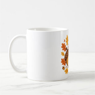 Cute Squirrel Acorn Fall Harvest Art Coffee Mug
