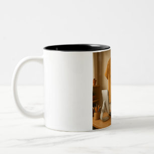 Cute Squirrel and Laptop Coffee Mug