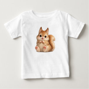 Cute Squirrel Baby Fine Jersey Tee Gift for Babies