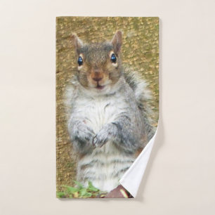 Cute Squirrel Bath Towel Set