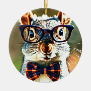 Cute Squirrel Ceramic Tree Decoration