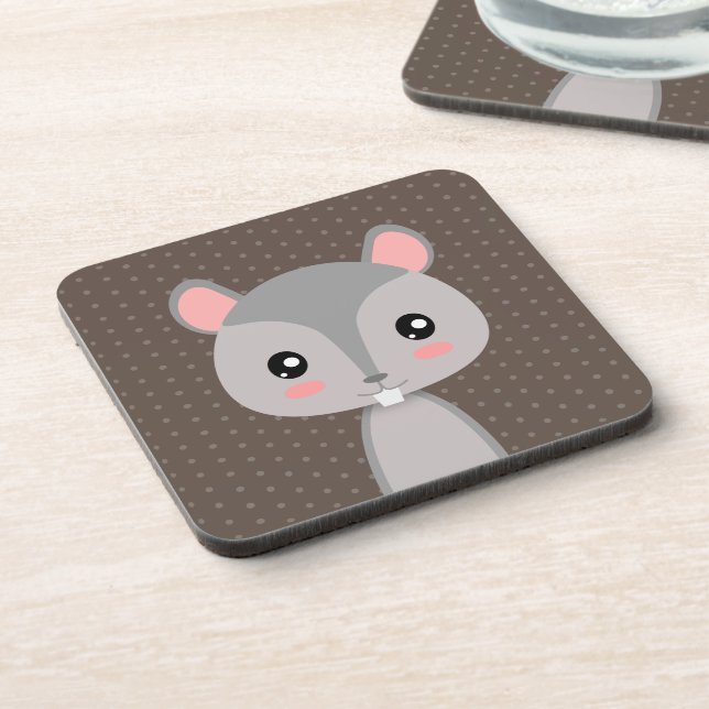 Cute Squirrel Coaster (Left Side)