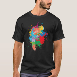 Cute Squirrel Colourful Pop Colour Splash Animal T-Shirt