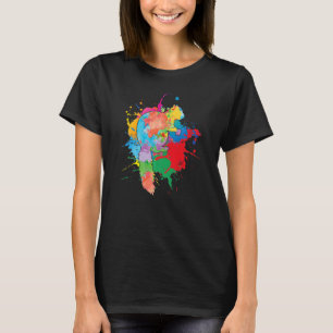 Cute Squirrel Colourful Pop Colour Splash Animal T-Shirt