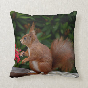 Cute Squirrel Custom Throw Pillow
