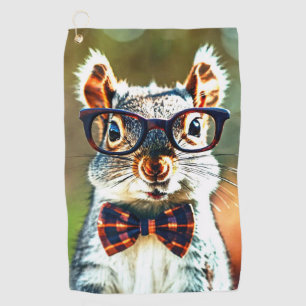Cute Squirrel Golf Towel