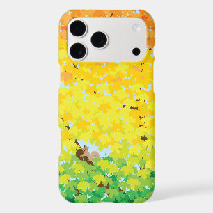 Cute Squirrel in Maple Tree in Autumn Illustration